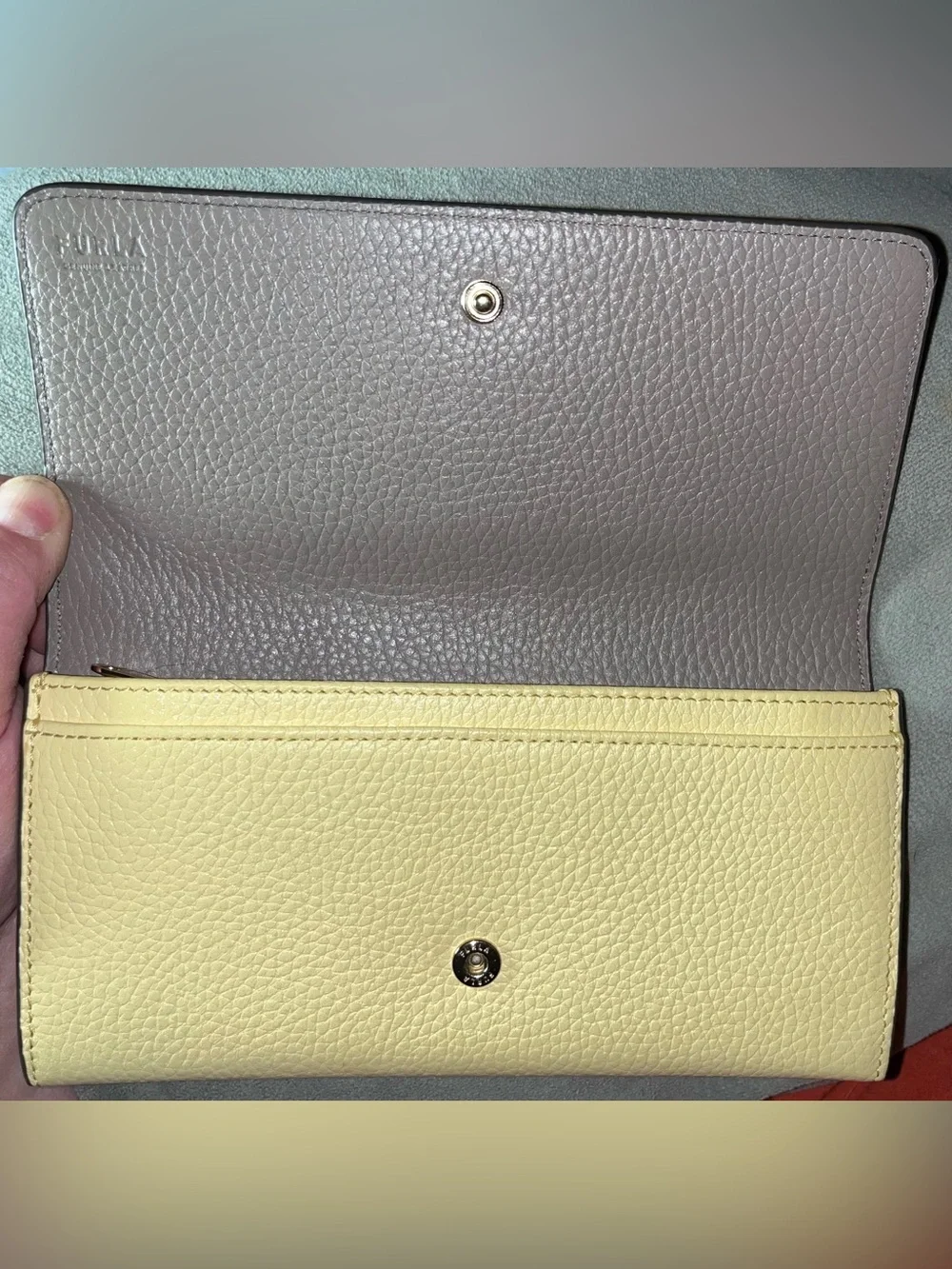 Furla wallet textured